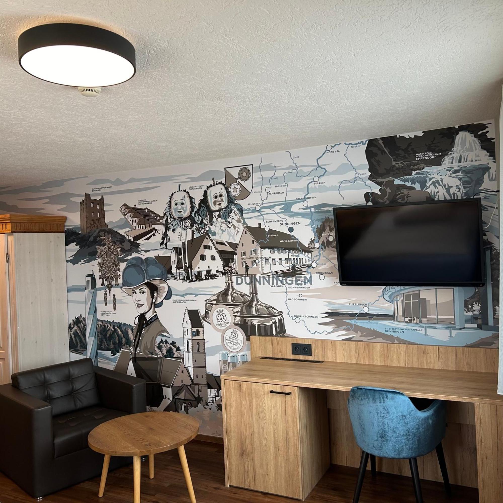 Hotel Braustube Wehle Dunningen Exterior foto